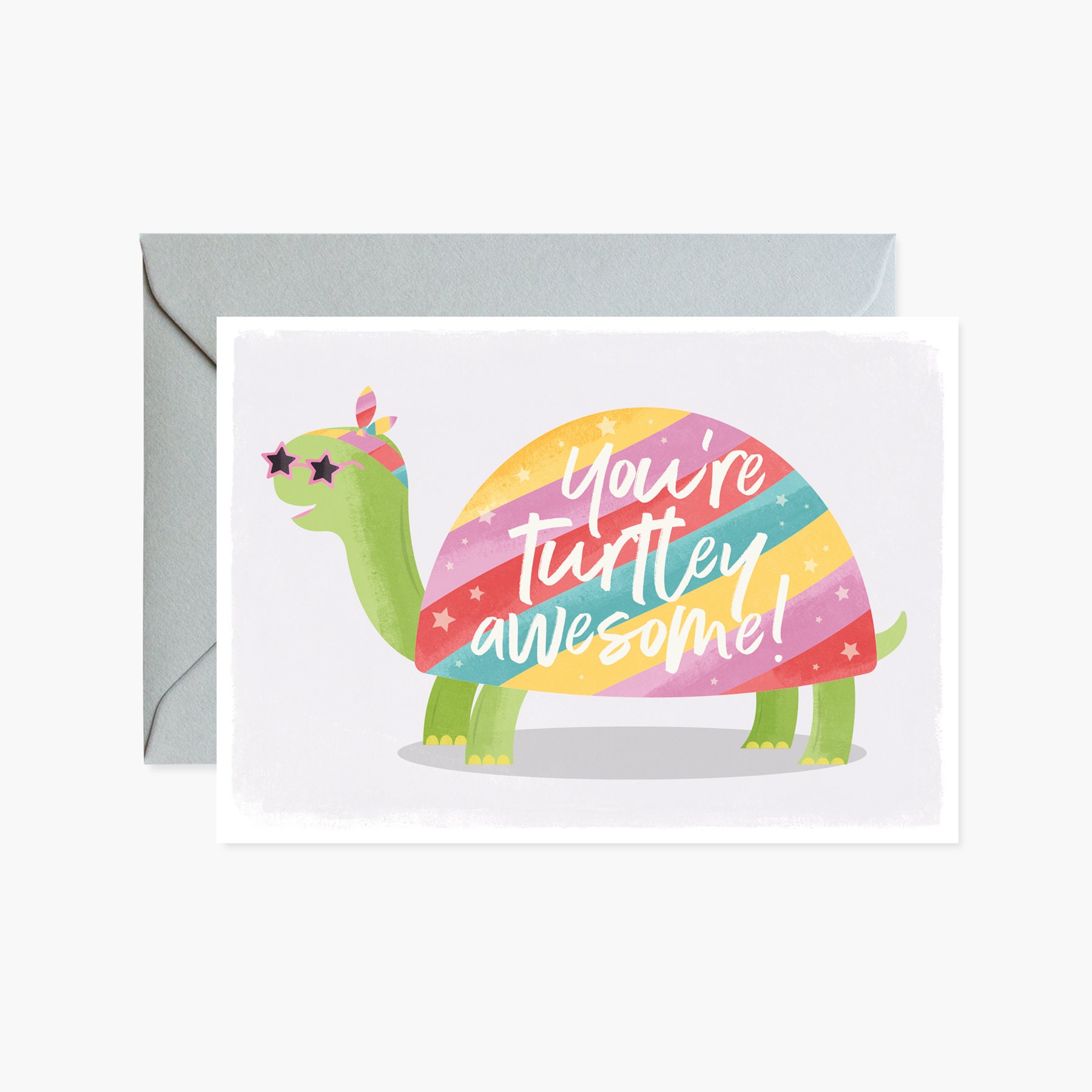You're Turtley Awesome Greeting Card - Etsy