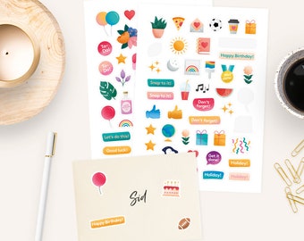 Lifestyle & Celebration Sticker Sheets Pack of 2