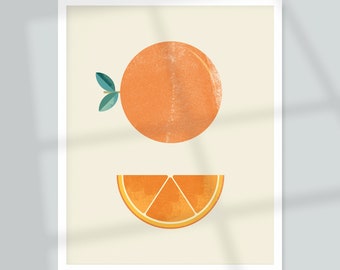 Orange Giclée Art Print 7 x 5" / 8 x 10"