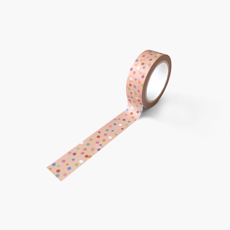 Coloured Polka Dot Washi Tape image 2