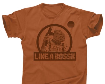 Like a Bossk bounty hunter Hound's Tooth Trandoshan reptilian star wars the empire strikes back sith lord book of Boba Fett tee t shirt