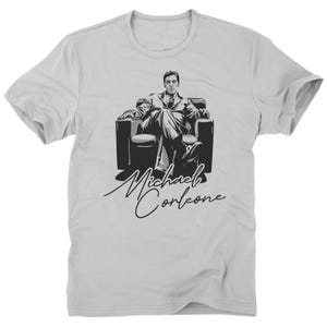 Michael Corleone The Godfather Part II 2 Two III 3 Three Trilogy Don Vito Sonny Fredo Genco Olive Oil Chair Office The Offer Tee T Shirt