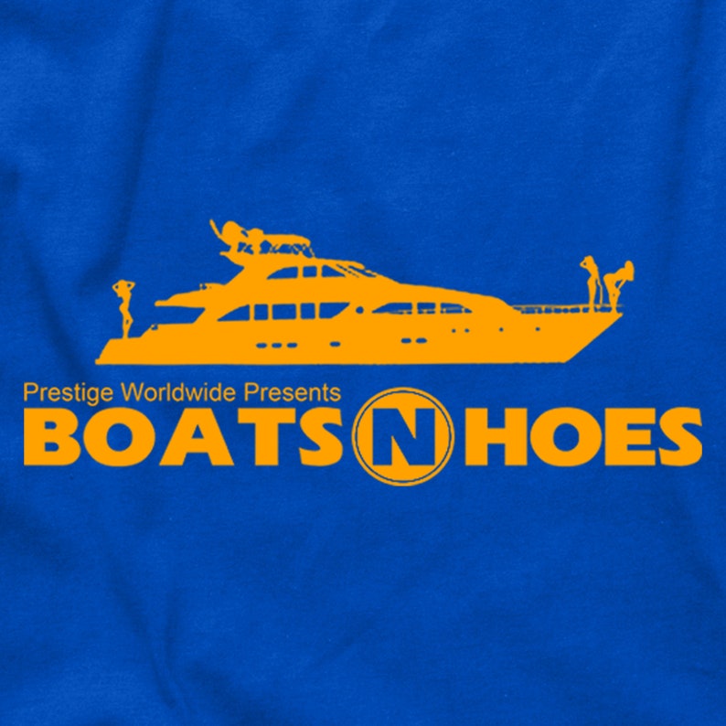Step Brothers Boats N and Hoes Will Ferrell Brennan Huff John C Reilly Dale Doback Prestige Worldwide Anchorman 2 Ricky Bobby tee T Shirt image 2