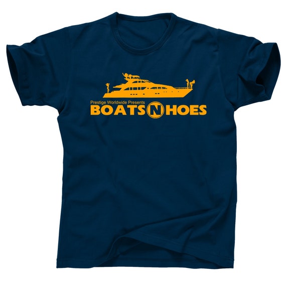 Step Brothers Boats N and Hoes Prestige Worldwide Will Ferrell Brennan Huff  John C Reilly Dale Doback Anchorman 2 Ricky Bobby Yacht T Shirt -   Canada