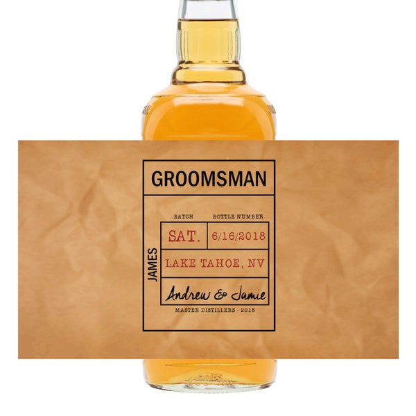 Custom Bourbon Label Etsy