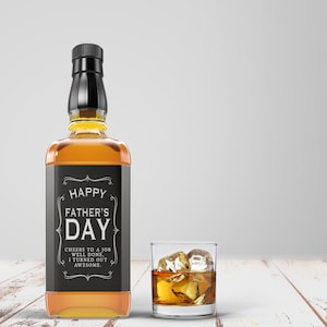 Funny Father's Day Gift - Whiskey Label for Dad - Etsy