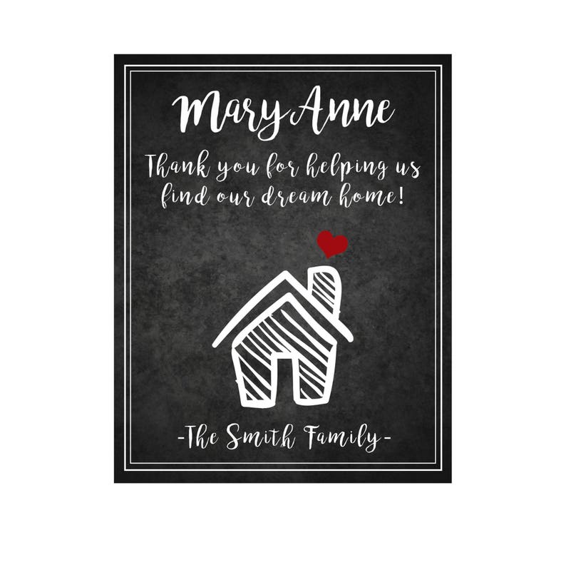 Agent immobilier merci cadeau / nouvelle maison merci présent Etsy