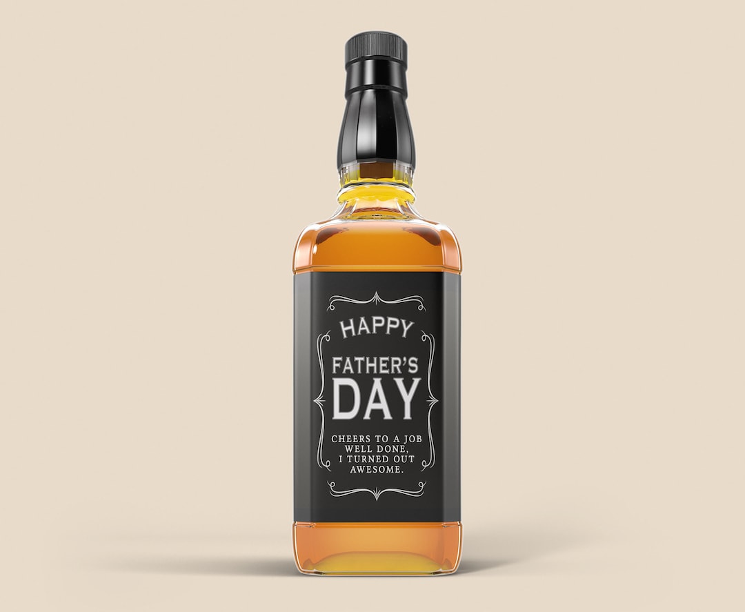 Funny Father's Day Gift - Whiskey Label for Dad - Etsy