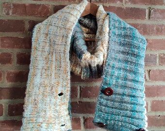 Colorblock Mohair Scarf Shawl
