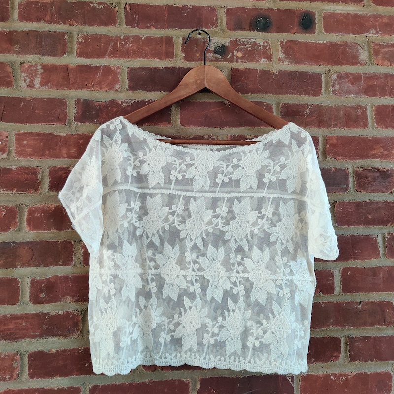 Crochet Overlay Top - Etsy