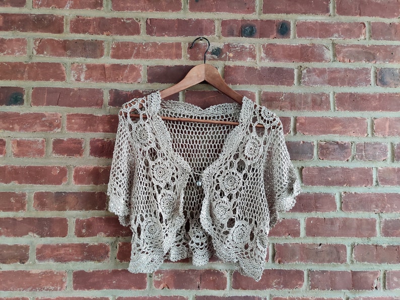 Handmade Crochet Lace Shawl Poncho One Size Light Brown Color - Etsy