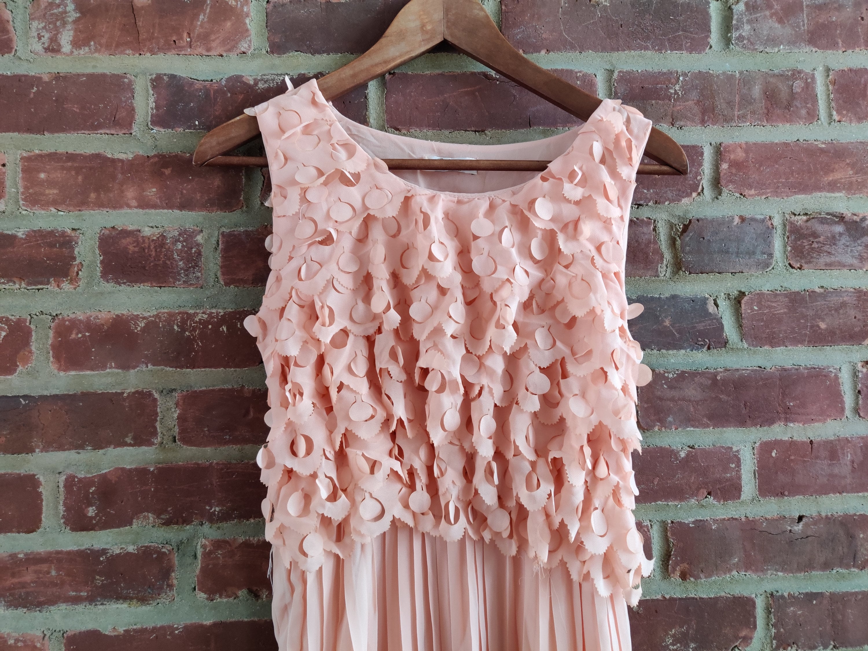 sachin and babi light blue dress ASOS DESIGN Petite pleated chiffon midi dress with halter neck in hot pink main image 0