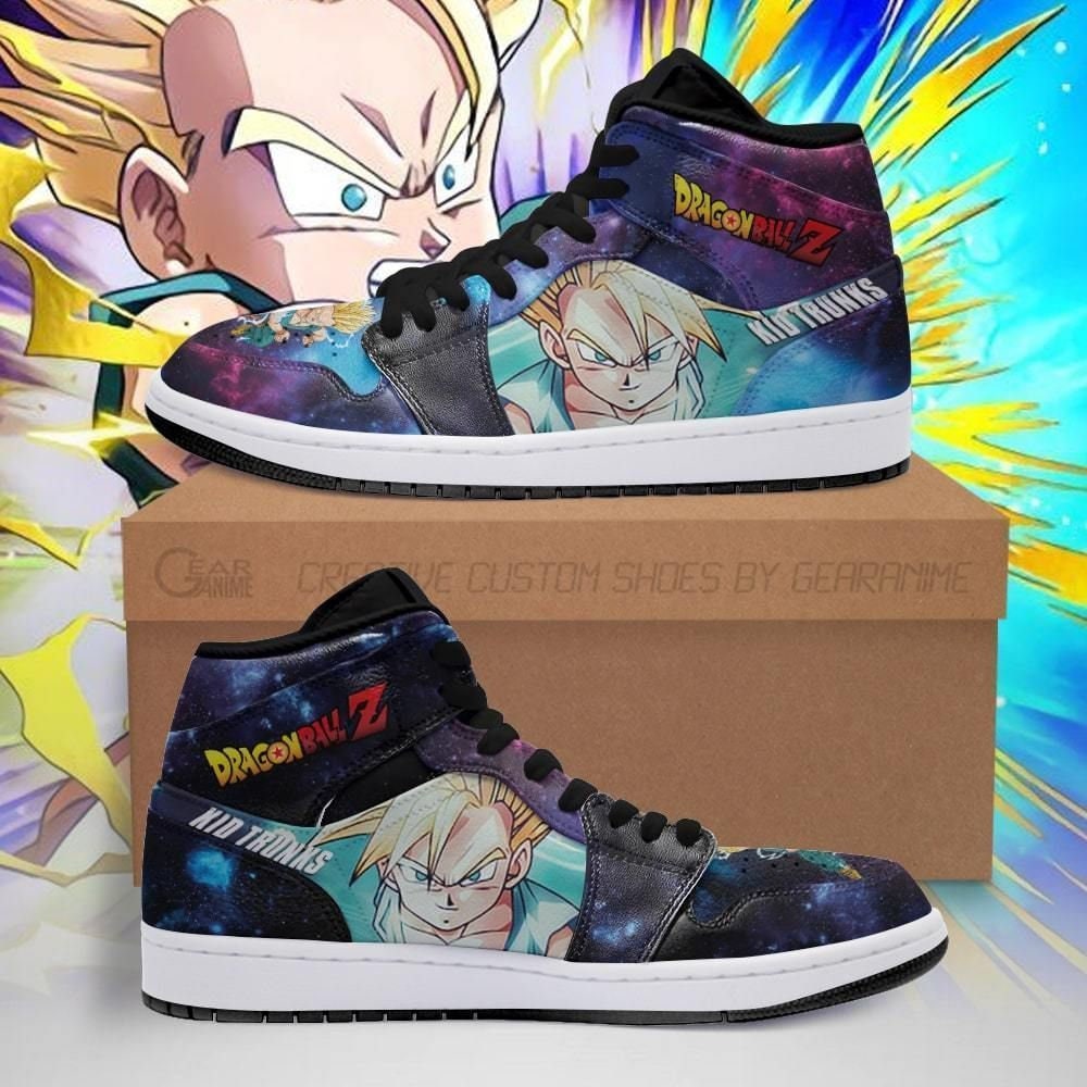 Vegeta Blue Jordan 1 Sneaker Boots, Limited Edition Dragon Ball