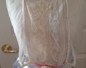 Handmade ANTIQUE Corset Cover Camisole Irish Lace, Net. BEAUTIFUL