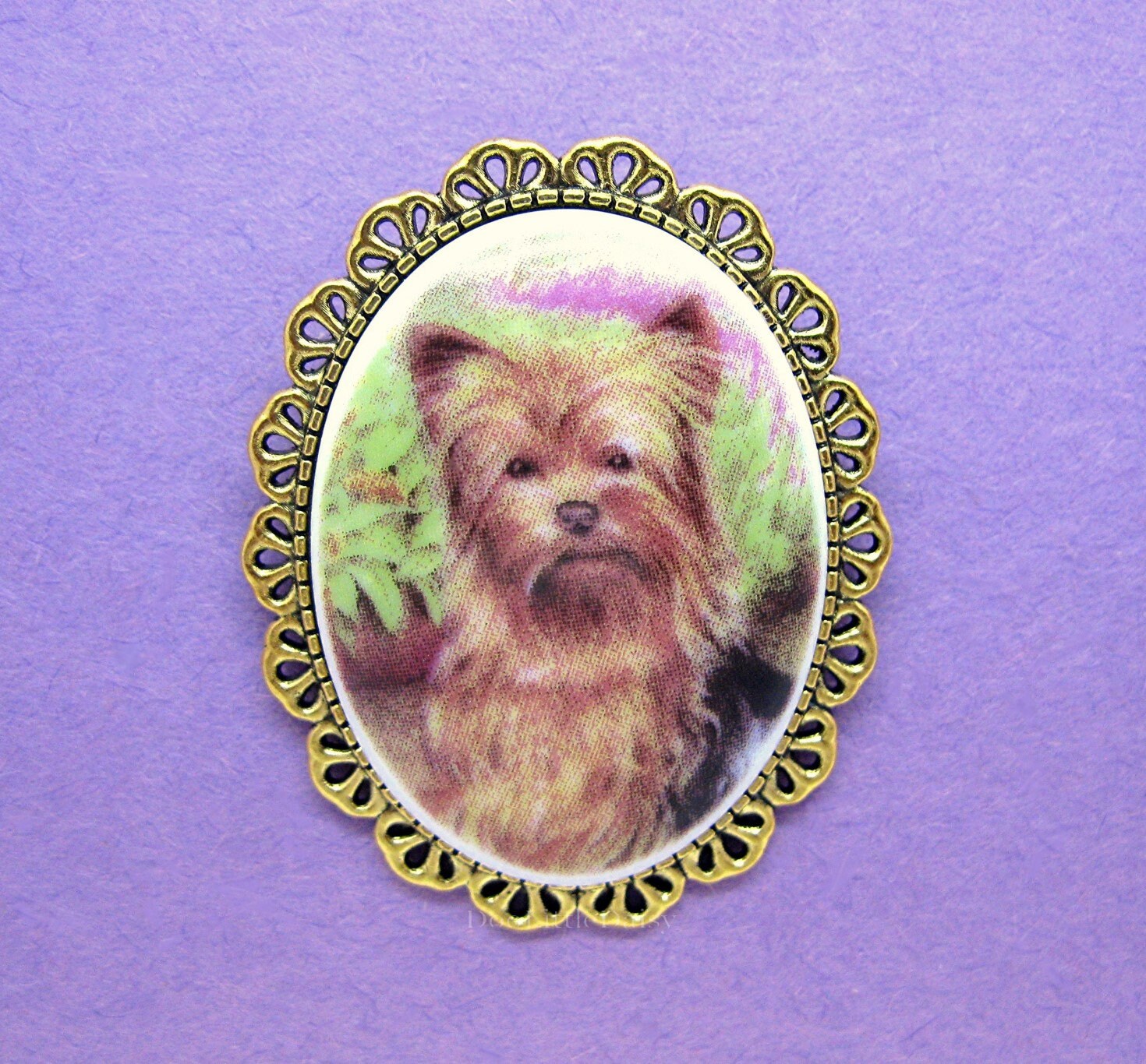 Yorkshire Terrier Pet Jewellery Brooches Yorkie Pins & Clips Clothing & Shoe Clips Croc Shoe Charms Dog Puppy Brown Animals Each Sold Separately 