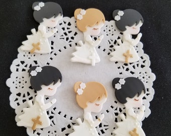 FIRST COMMUNION BOY, Baptism  Favor, First Communion Cake Topper, Communion Girl Cake Tooper, Baptism Cake Topper, Boy Baptism Favor