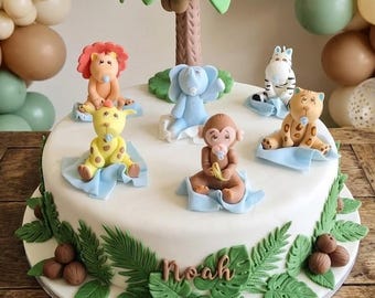 Jungle CakeToppers, Jungle Baby Shower, Safari Baby Shower, Safari Cake Topper, Jungle Party Decor, Baby Animal Cake Topper, Jungle Safari