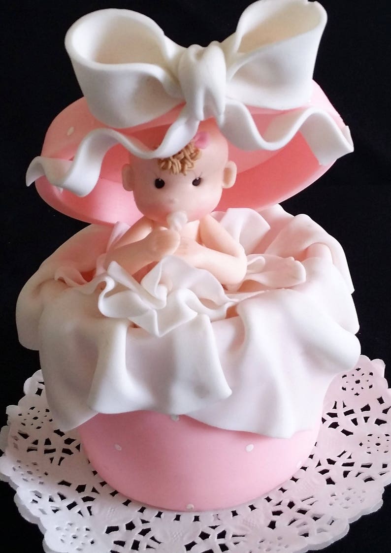 Baby shower Cake Toppers Baby in Surprise Box Cake Topper