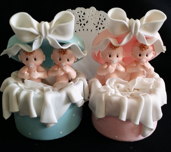 cake for twins baby shower