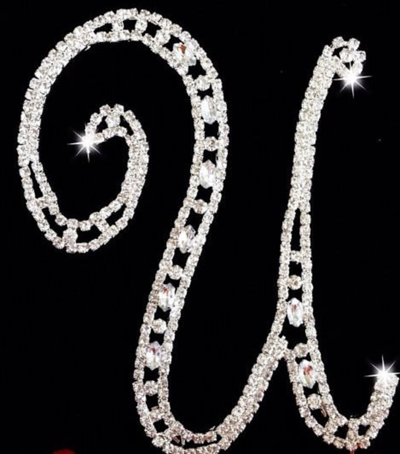 Letter Cake Topper Wedding Cake Topper Silver Letter Etsy