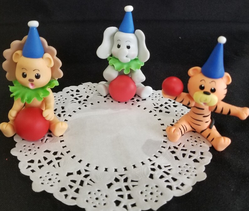 Circus Cake Topper, Circus Birthday Party, Carnival Birthday, Circus Cake Smash, Circus Baby Shower, Carnival Cake Topper, Circus Animals image 5