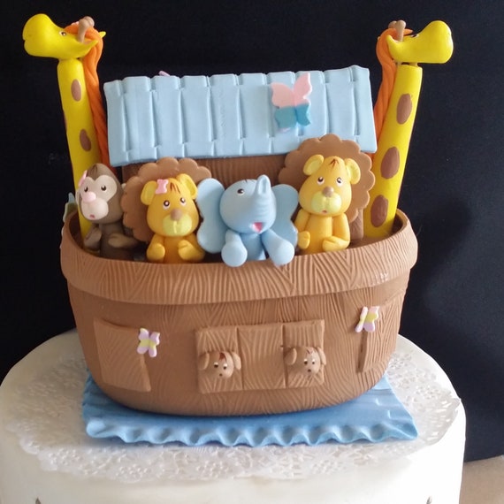 Noah S Ark Cake Topper Noah S Birthday Baby Shower Etsy