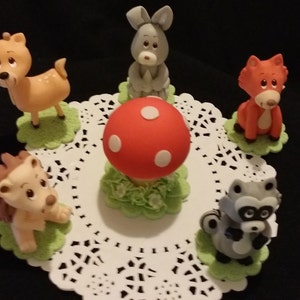 Forest Animals, Woodland Cake Topper, Woodland Baby Shower, Forest Cake Topper, Woodland Baby Shower Decor, Woodland Baby Shower Decorations image 5