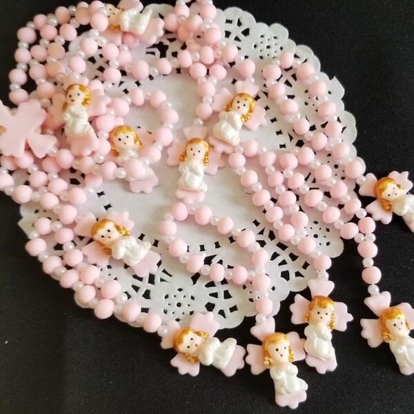 Communion Favor, Rosary Favor, Baptism Favor, Mini Rosary, White Rosaries, First Communion Rosary, Rosario Bautizo, Recordatorio Comunion 12