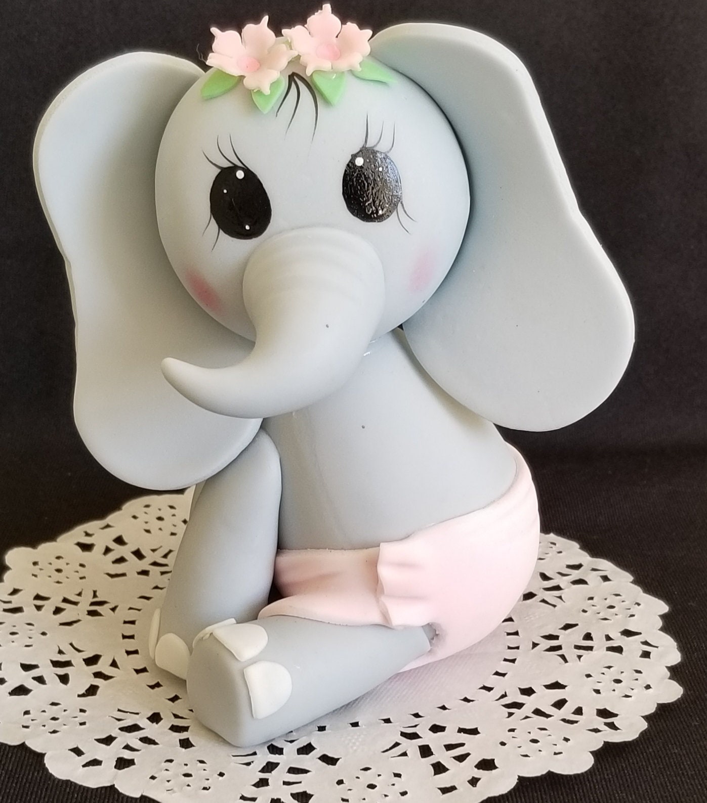Baby Elephant Cake Topper Baby Shower Elephant Cake Topper Etsy Australia