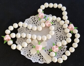 First Communion Cake Topper, Rosary Cake Topper, First Communion Favor, Boy Baptism Cake Topper, Baptism Rosary, First Communion Cake Topper