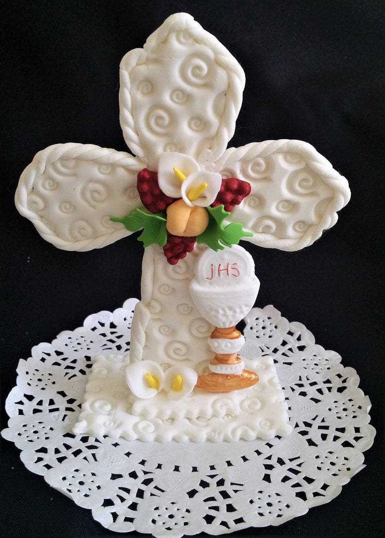 Baptism Cake Toppers Boys Baptism First Communion Favors Etsy