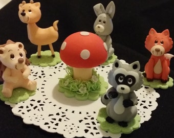 Forest Animals, Woodland Cake Topper, Woodland Baby Shower, Forest Cake Topper, Woodland Baby Shower Decor, Woodland Baby Shower Decorations