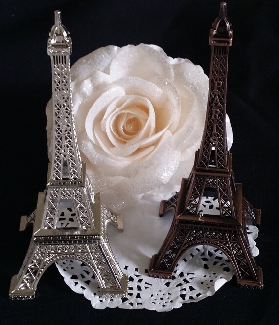 Eiffel Tower Wedding Cake Topper Antique Wedding Favor Paris Etsy