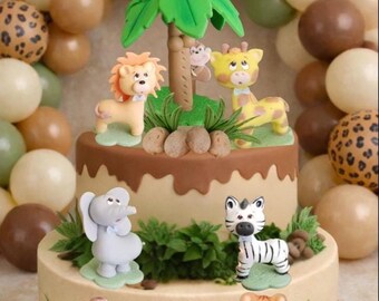 Safari Birthday Decorations Jungle Babies Animals Set Zoo Birthday Jungle Birthday Girls Jungle Baby Shower Decorations Safari Baby Shower