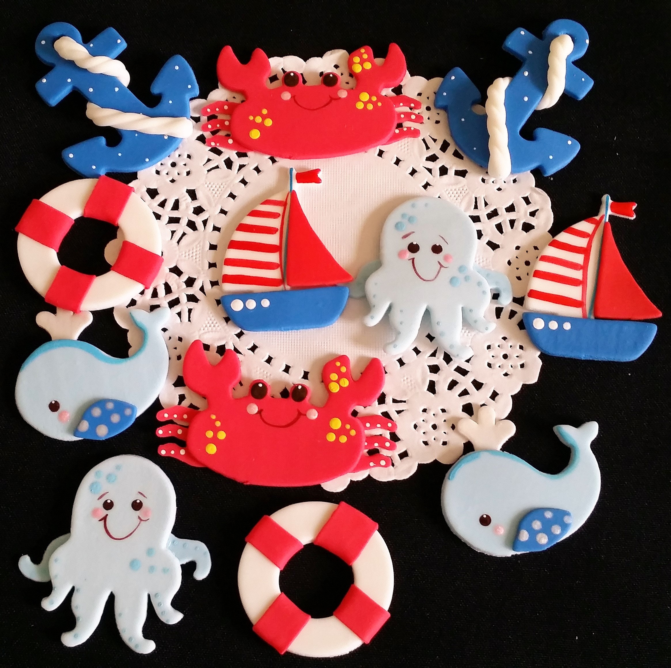 Nautical Cake Topper Nautical Baby Shower Nautical Favors Etsy
