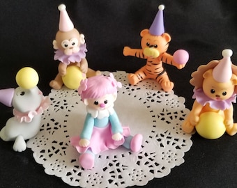 Circus Clown Cake Topper, Circus Birthday, Clown Party Decorations, Circus Party, Circus Party , Circus Cake Topper, Circus Cake Decorations