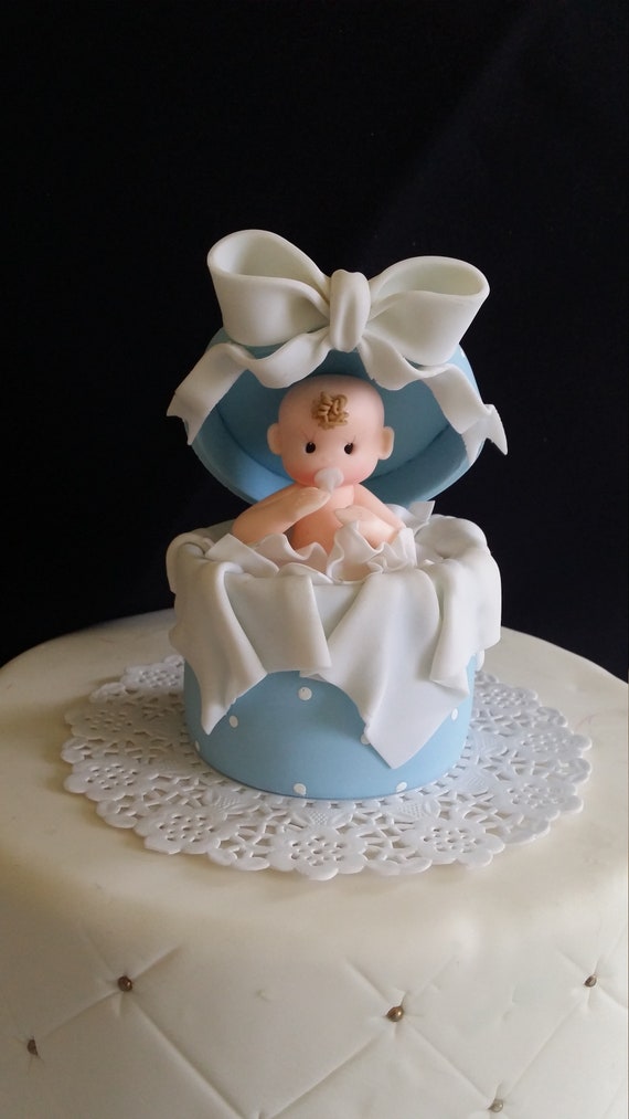 Amazon.com: Blue Glitter It's a Boy Cake Topper for Baby