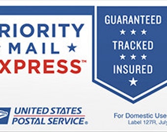 Upgrade Shipping to Rush my Order and  Priority Express Mail w Insurance and Estimated Delivery Time of 1 to 2 Business Day ONLY USA ORDERS