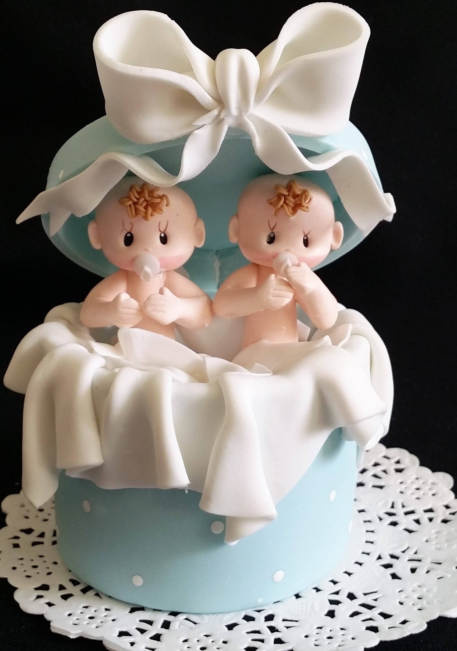 Twins Baby Shower Twin Girls Cake Topper Twins Baby Shower Etsy