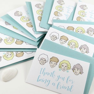 Golden Girls Cards, Mini Cards, Thank You for Being a Friend Cards, Thank You Cards, Mini Note Card Set, Lunch Box Notes, Mini Notes, Minis image 2