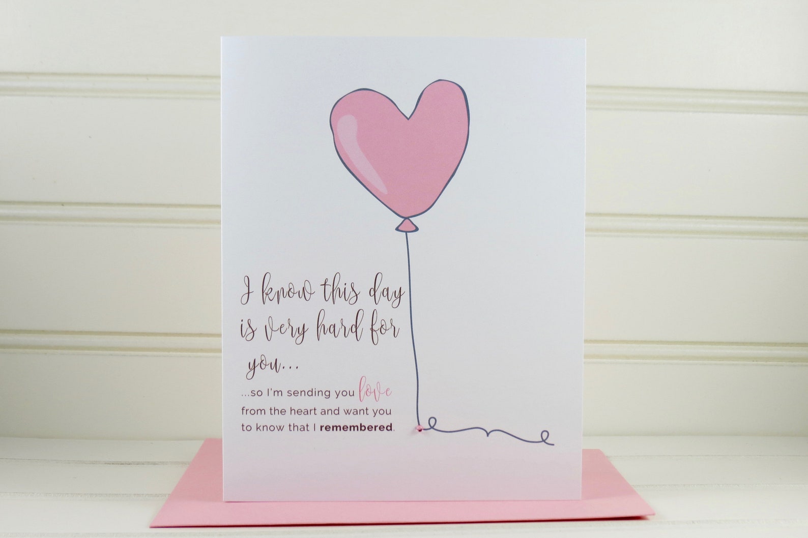 Memorial Anniversary Card Death Anniversary Card Sympathy Etsy