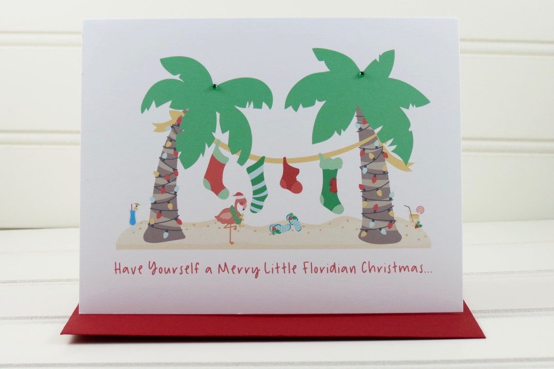 Florida Christmas Card Florida Holiday Card Palm Tree Etsy florida-christmas-card-florida-holiday-card-palm-tree-etsy