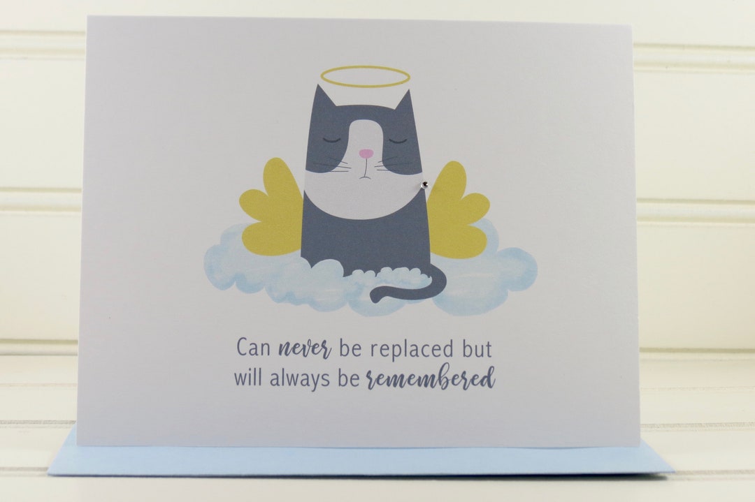 Cat Sympathy Card, Cat Grief Card, Cat Death Card, Pet Sympathy Card, Thinking of You Card