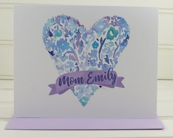 Mother’s Day Card, Mothers Day Card, Custom Card, Personalized Card, for Mother, Mom, Grandmother, Sister, Daughter, Wife, Stepmother, Aunt