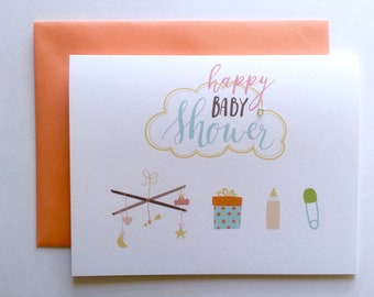 Baby Shower Card, Baby Shower Girl, Baby Shower Boy, New Baby Card, Baby Congratulations, Congratulations Baby, New Mother, New Mom, New Dad