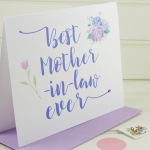 Card for Mother in Law, Mother's Day Card, Mothers Day Card, Card for Mother-in-Law, Mother in Law Card, Mother-in-Law Card, Mom in Law Card image 6
