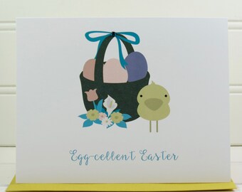 Cute Easter Card, Happy Easter Card, Easter Chick, for Aunt, Uncle, Cousin, Friend, Bestie, Brother, Sister, Child, Coworker, Boss, Customer