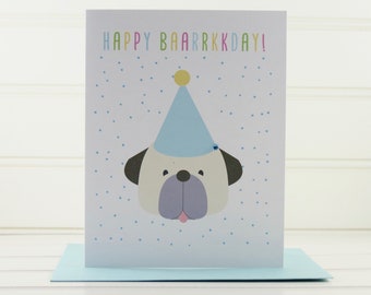 Cute Dog Birthday Card, Birthday Card from the Dog, Custom Dog Card, For Dog Lover, For Dog Owner, For Dog Mom, For Dog Dad, Dog Walker Card