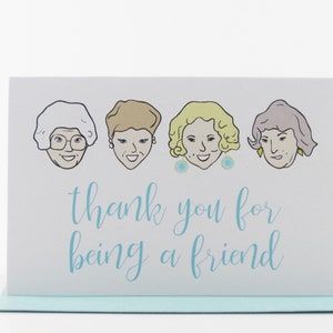 Golden Girls Cards, Mini Cards, Thank You for Being a Friend Cards, Thank You Cards, Mini Note Card Set, Lunch Box Notes, Mini Notes, Minis image 1