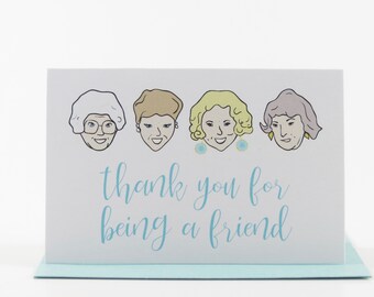 Golden Girls Cards, Mini Cards, Thank You for Being a Friend Cards, Thank You Cards, Mini Note Card Set, Lunch Box Notes, Mini Notes, Minis